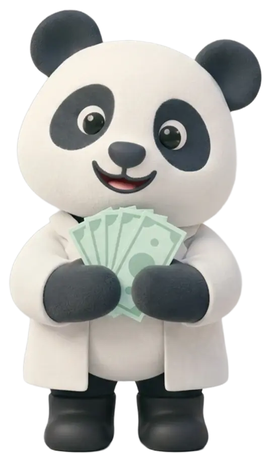 Gaston tient des billets